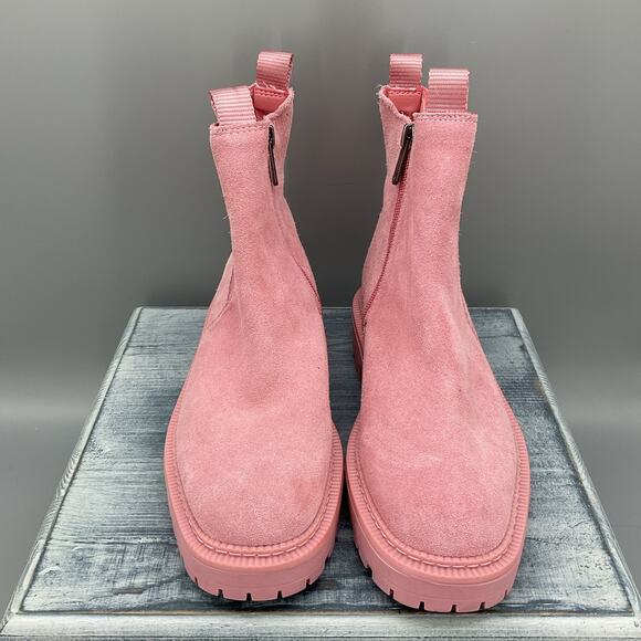 NEW Sam Edelman Girl’s Laguna Chelsea Boots Pink Size 3 - Picture 3 of 10